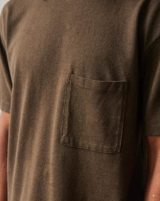 Evan Kinori Pocket Tee, Earth