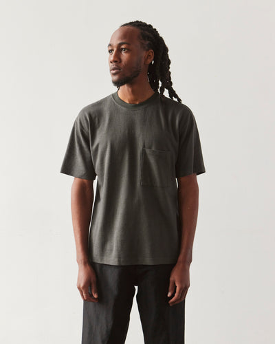 Evan Kinori Pocket Tee, Slate