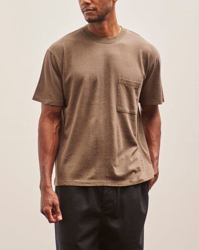 Evan Kinori Pocket Tee, Taupe