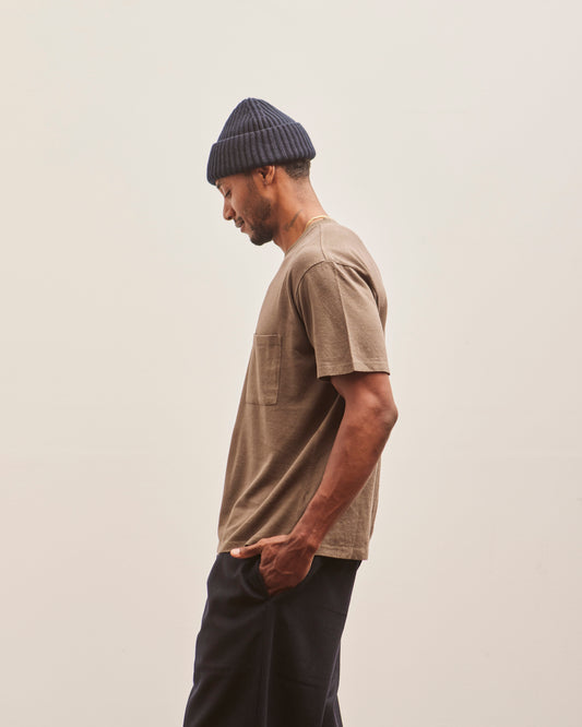 Evan Kinori Pocket Tee, Taupe