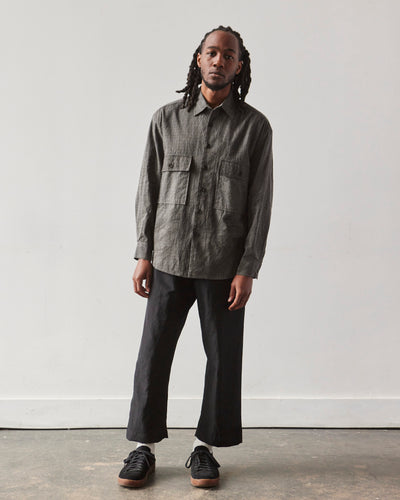 Evan Kinori Sumi Ink Big Shirt, Charcoal