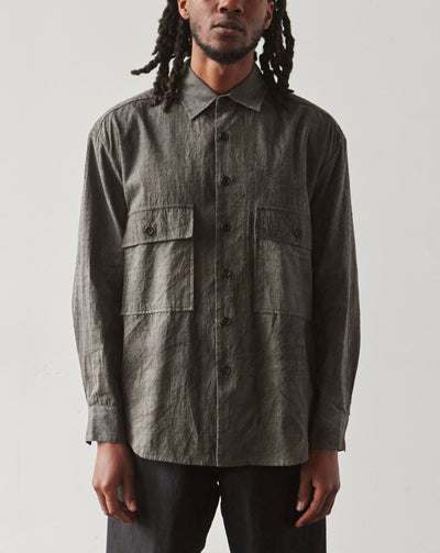 Evan Kinori Sumi Ink Big Shirt, Charcoal