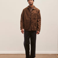 Evan Kinori Three Pocket Jacket, Dark Brown Organic Cotton Moleskin