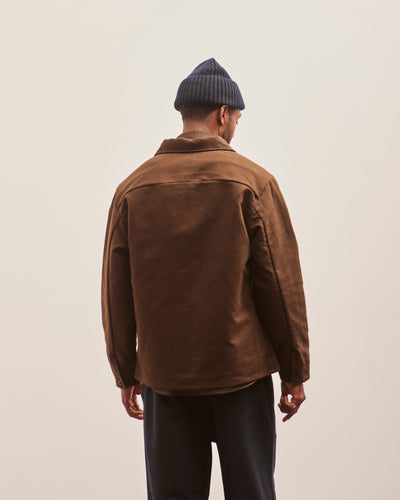 Evan Kinori Three Pocket Jacket, Dark Brown Organic Cotton Moleskin