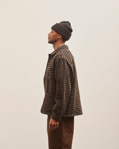 Evan Kinori Three Pocket Jacket, Heavy Brushed Wool Check