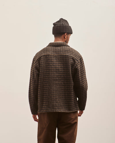 Evan Kinori Three Pocket Jacket, Heavy Brushed Wool Check