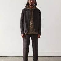 Evan Kinori Tumbled Linen Anorak, Olive