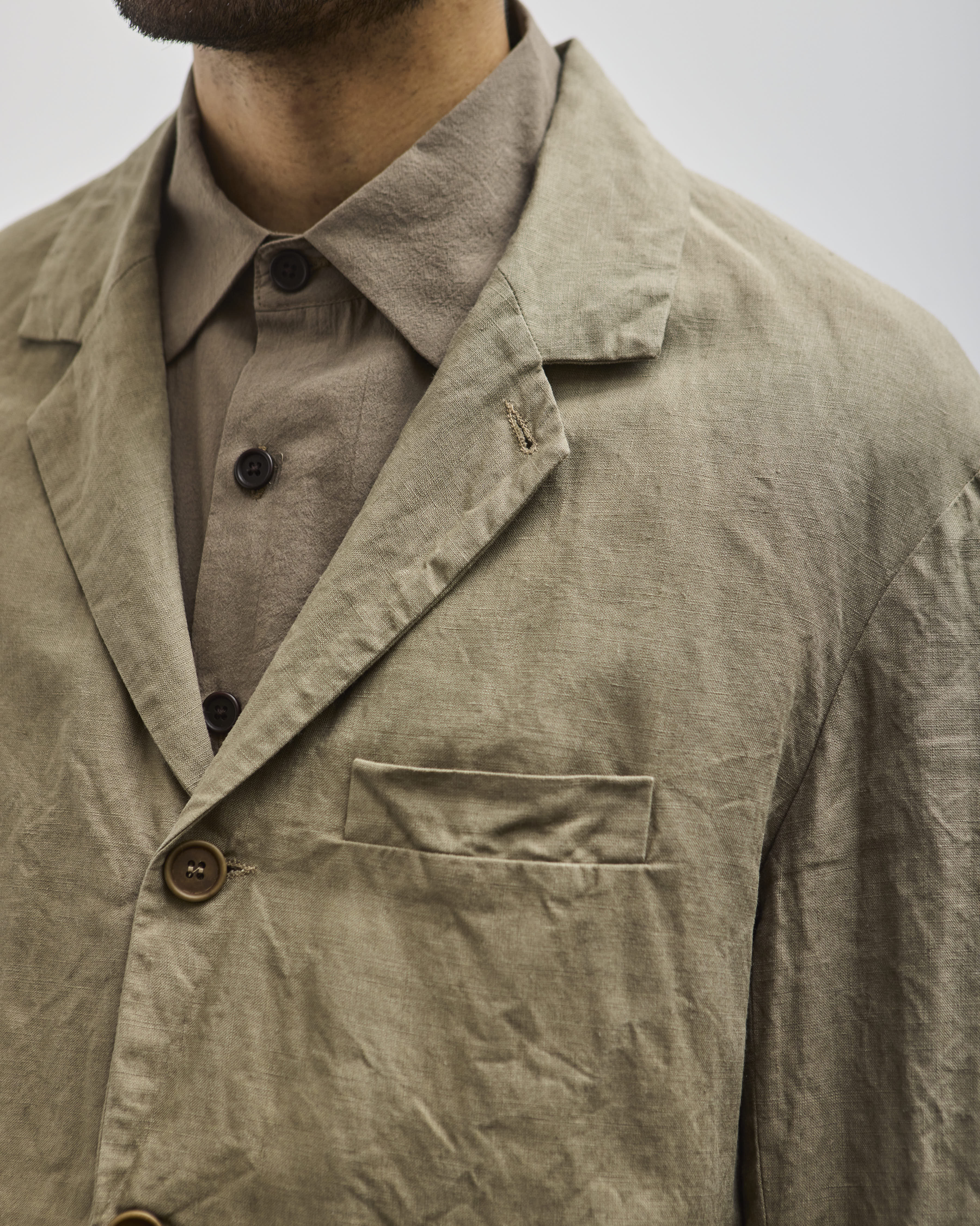 evan kinori linen pleated jacket サイズM Pleated Jacket - Bedford Cord – evan kinori
