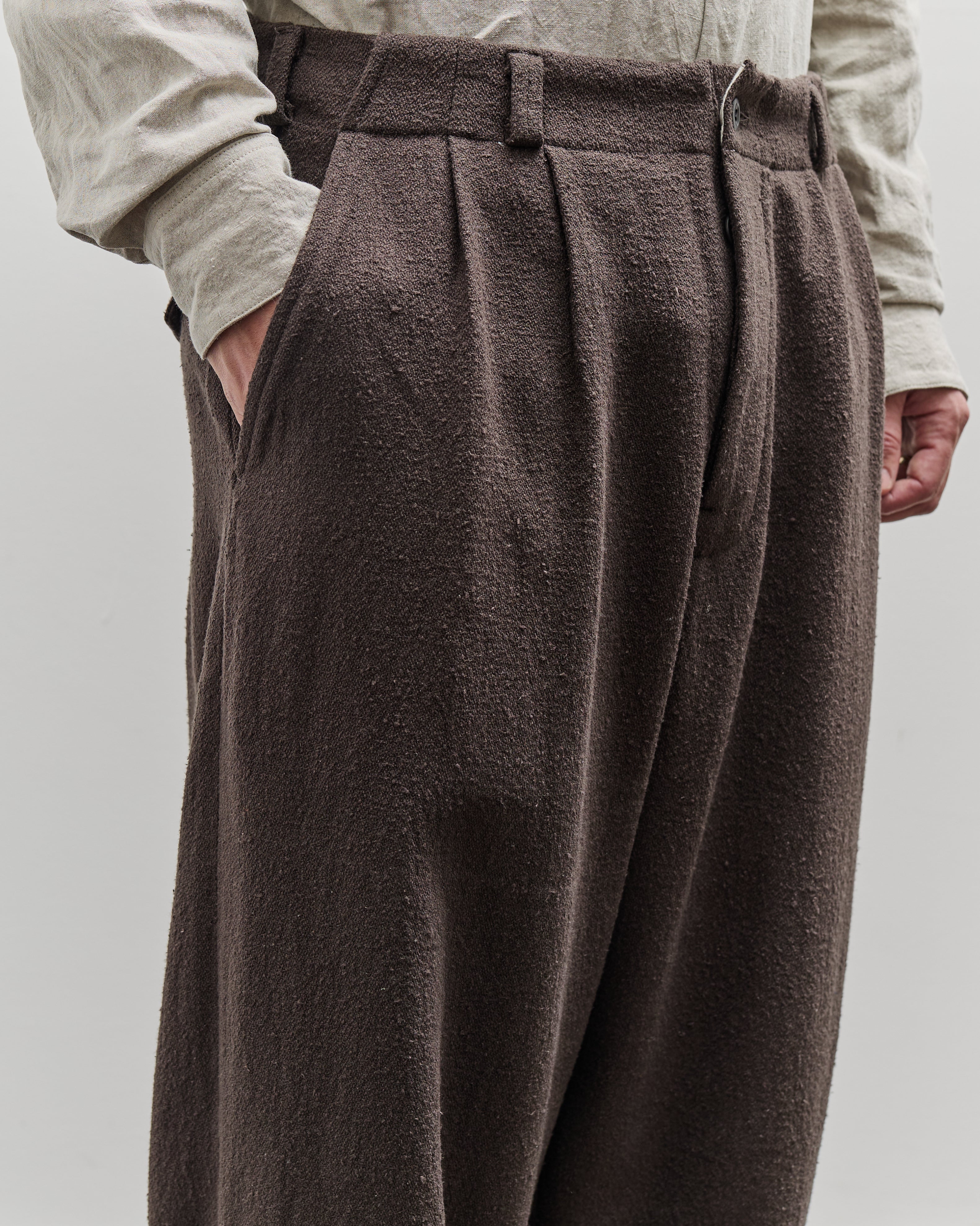 Evan Kinori Two Pleat Pant, Charcoal – Glasswing Evan Kinori Two Pleat Pant, Charcoal – Glasswing