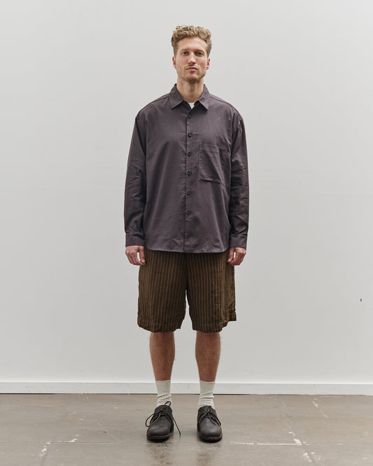 Evan Kinori Big Shirt Two, Brown/Charcoal