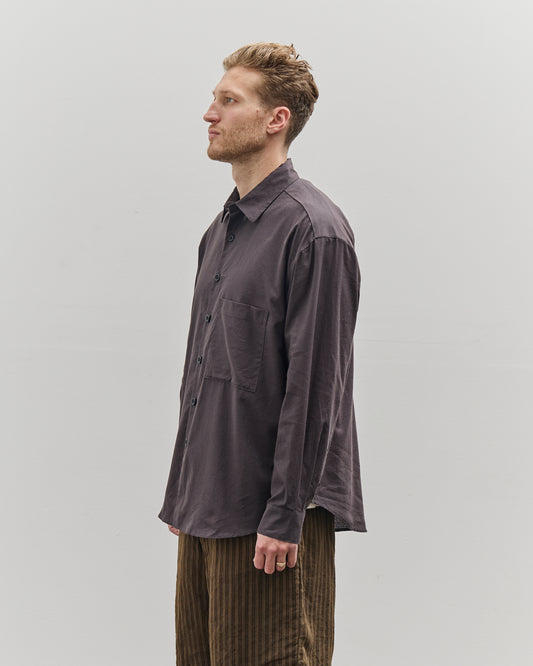 Evan Kinori Big Shirt Two, Brown/Charcoal