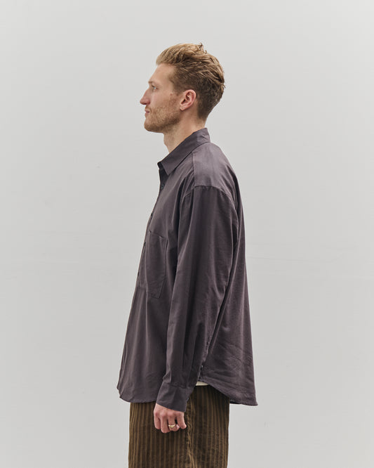 Evan Kinori Big Shirt Two, Brown/Charcoal