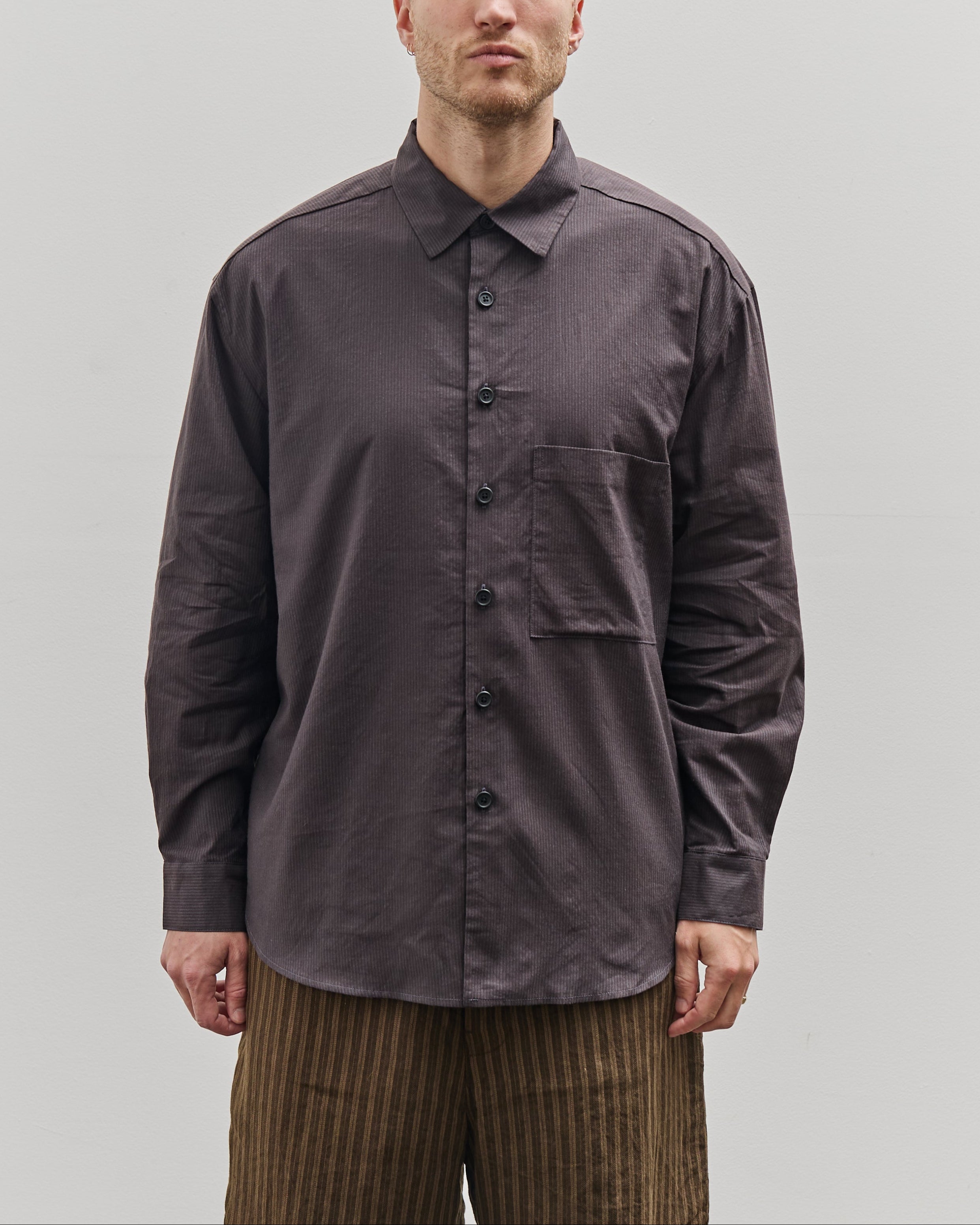 evan kinori バンダナ Three Button Jacket - Dobby Weave Hemp, Shale Grey – evan kinori