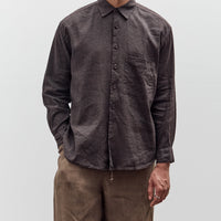 Evan Kinori Big Shirt Two, Yarn Dyed Linen / Cotton Summercloth