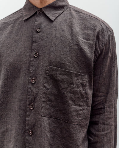 Evan Kinori Big Shirt Two, Yarn Dyed Linen / Cotton Summercloth