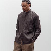 Evan Kinori Big Shirt Two, Yarn Dyed Linen / Cotton Summercloth