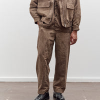 Evan Kinori Single Pleat Pant, Natural Dye Cotton/Washi Twill
