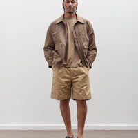 Evan Kinori Two Pleat Short, Gallnut Cotton / Washi Twill