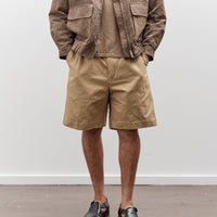 Evan Kinori Two Pleat Short, Gallnut Cotton / Washi Twill