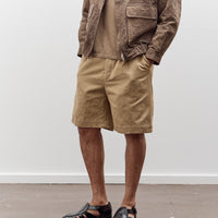 Evan Kinori Two Pleat Short, Gallnut Cotton / Washi Twill