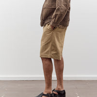 Evan Kinori Two Pleat Short, Gallnut Cotton / Washi Twill