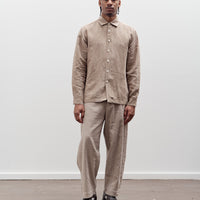 Evan Kinori Flat Hem Shirt, Cold Dye Hemp