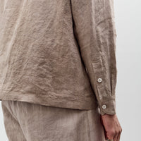 Evan Kinori Flat Hem Shirt, Cold Dye Hemp
