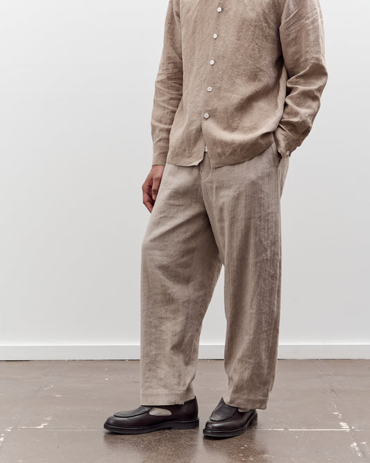 Evan Kinori Two Pleat Pant, Cold Dye Hemp