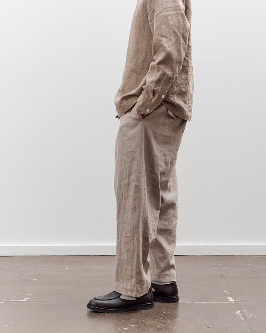 Evan Kinori Two Pleat Pant, Cold Dye Hemp