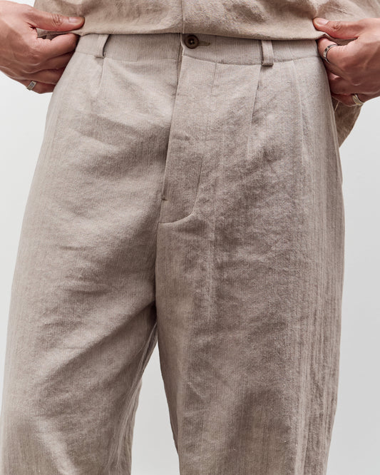 Evan Kinori Two Pleat Pant, Cold Dye Hemp