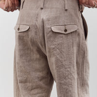 Evan Kinori Two Pleat Pant, Cold Dye Hemp