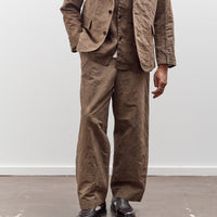 Evan Kinori Flat Front Pant, Natural Dye Cotton/Washi Twill