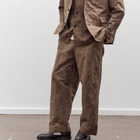 Evan Kinori Flat Front Pant, Natural Dye Cotton/Washi Twill
