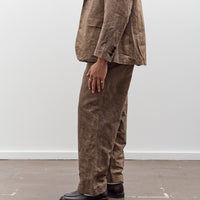 Evan Kinori Flat Front Pant, Natural Dye Cotton/Washi Twill