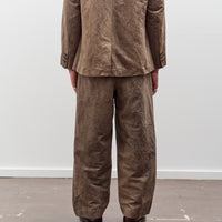 Evan Kinori Flat Front Pant, Natural Dye Cotton/Washi Twill