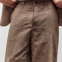 Evan Kinori Flat Front Pant, Natural Dye Cotton/Washi Twill