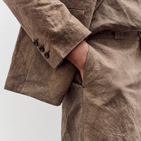 Evan Kinori Flat Front Pant, Natural Dye Cotton/Washi Twill