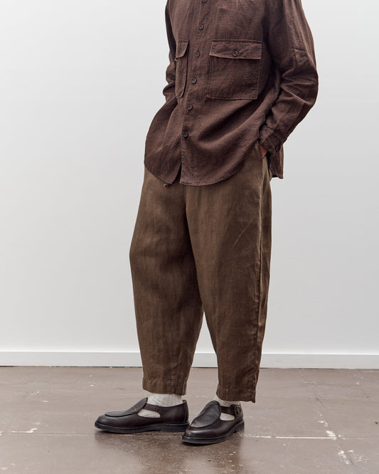 Evan Kinori Drawstring Pant, Sumi Ink Hemp Twill