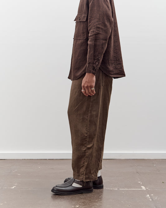 Evan Kinori Drawstring Pant, Sumi Ink Hemp Twill