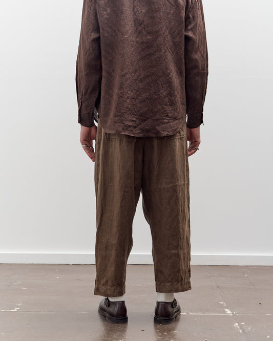 Evan Kinori Drawstring Pant, Sumi Ink Hemp Twill