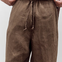 Evan Kinori Drawstring Pant, Sumi Ink Hemp Twill