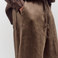 Evan Kinori Drawstring Pant, Sumi Ink Hemp Twill