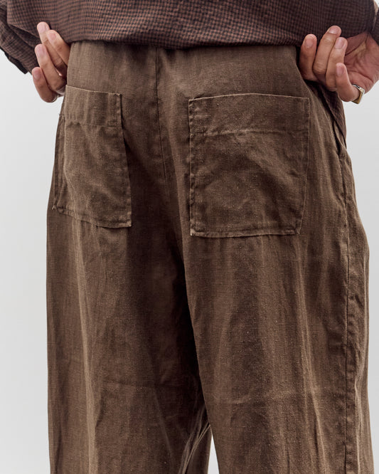 Evan Kinori Drawstring Pant, Sumi Ink Hemp Twill
