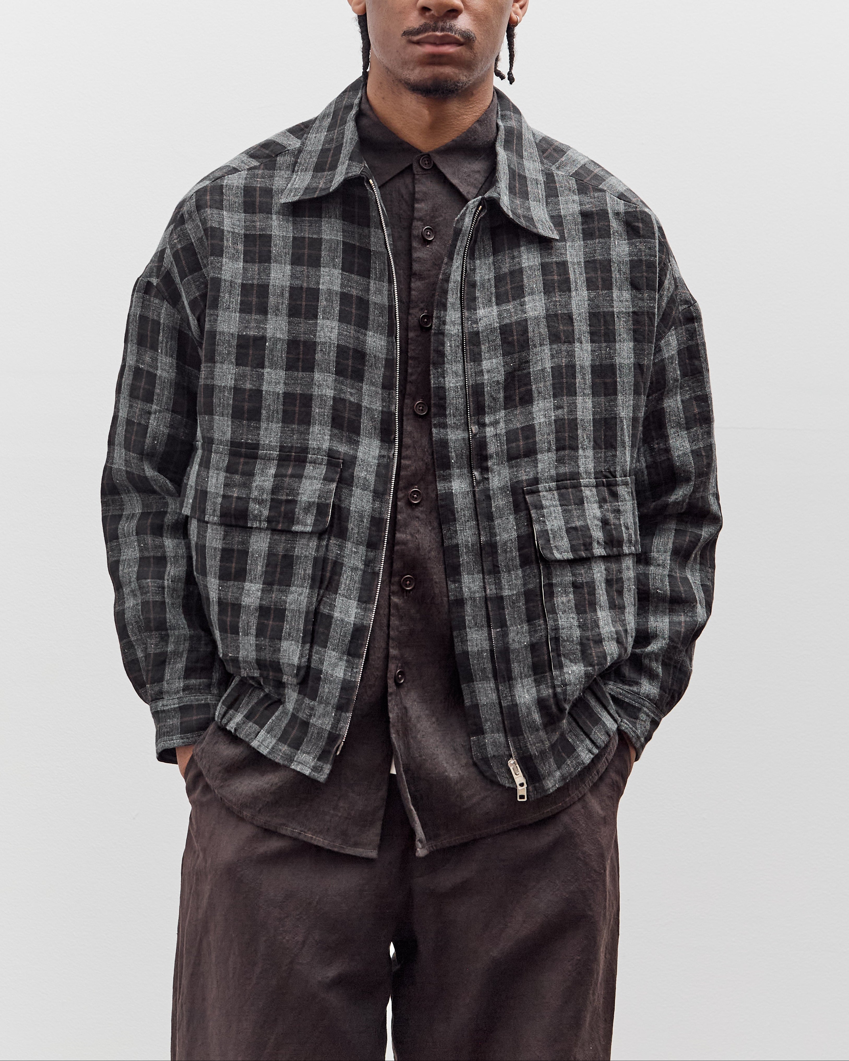 evan kinori パーカー　XL Hooded Sweatshirt - Slate Brown – evan kinori