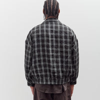 Evan Kinori Zip Jacket Two, Yarn Dyed Check