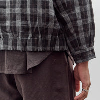 Evan Kinori Zip Jacket Two, Yarn Dyed Check