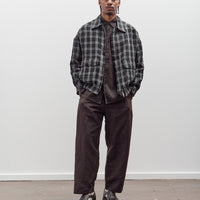 Evan Kinori Two Pleat Pant, Worsted Wool / Linen Canvas