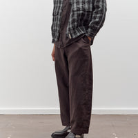 Evan Kinori Two Pleat Pant, Worsted Wool / Linen Canvas