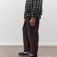 Evan Kinori Two Pleat Pant, Worsted Wool / Linen Canvas