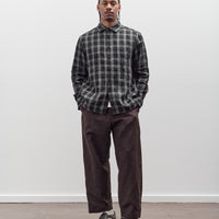 Evan Kinori Flat Hem Shirt, Yarn Dyed Check